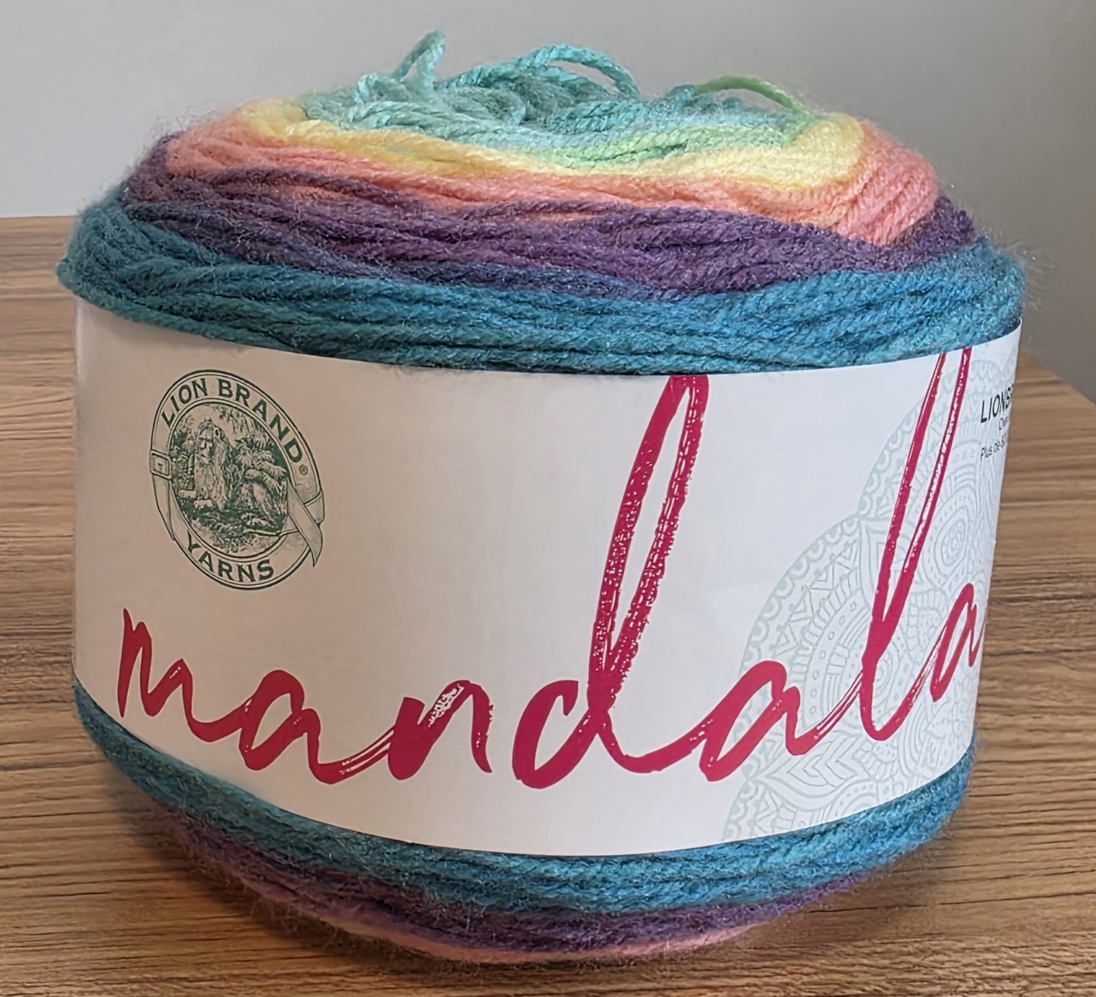 *Lot of 6* Lion Brand Mandala Acrylic Yarn Cakes, “Nifflers”