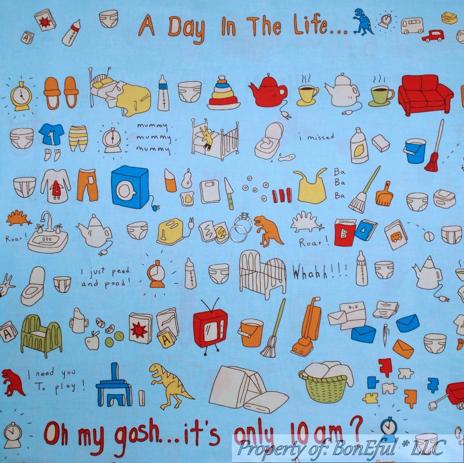 BonEful Fabric Cotton Quilt Baby Panel Mom Crib Room 23X44″ Unisex Blanket SCRAP