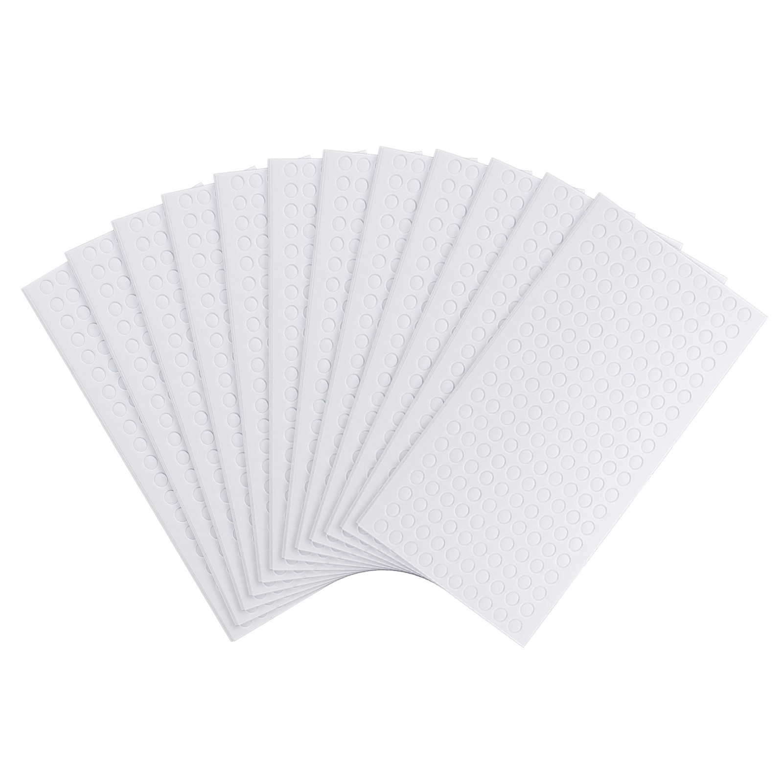 2400 Pcs 12 Sheets 0.12Inch Foam Dots Squares Round Shape 3D Foam Tapes Mount