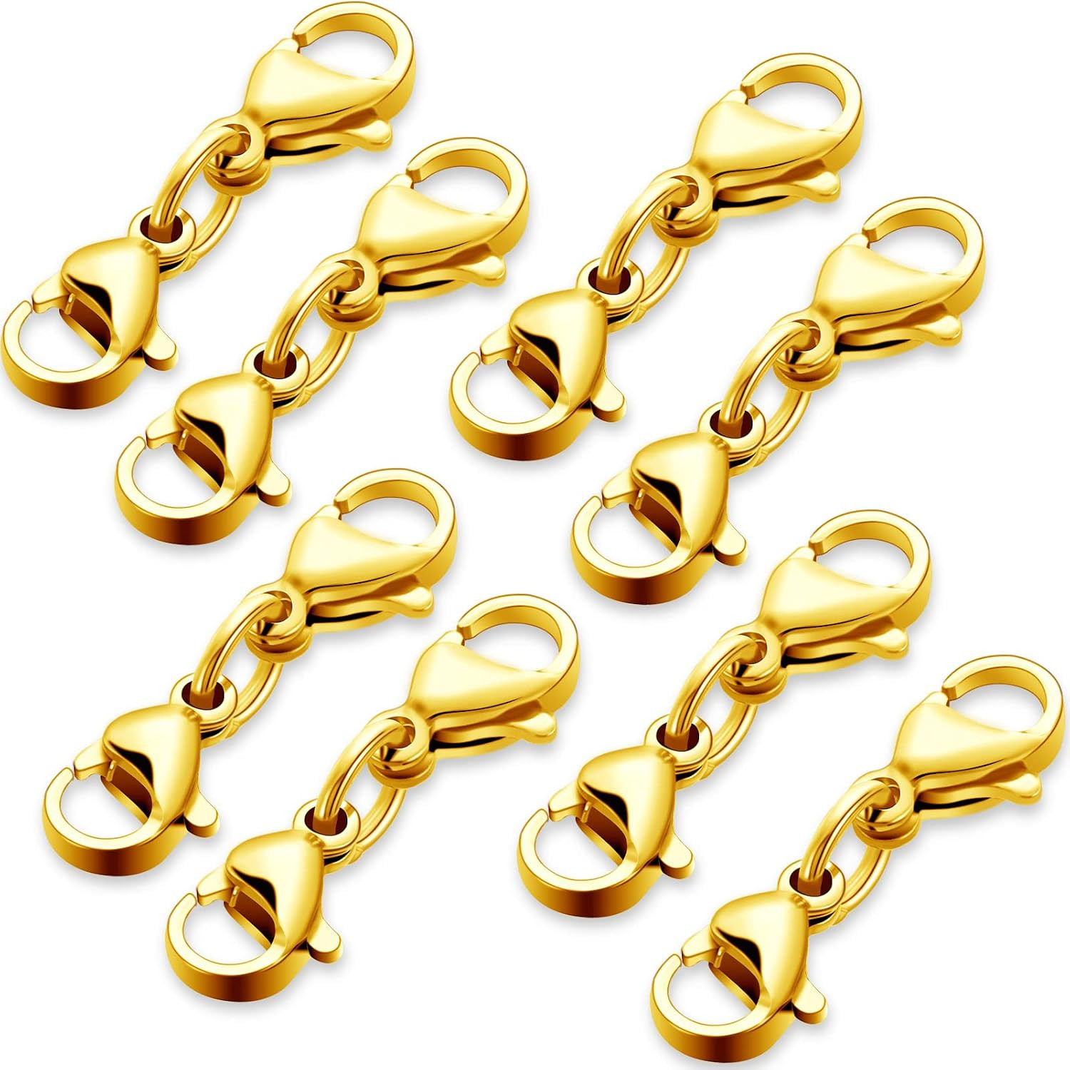 Double Lobster Clasp Extender Double Claw Connector Bracelet Extension Clasp Sma