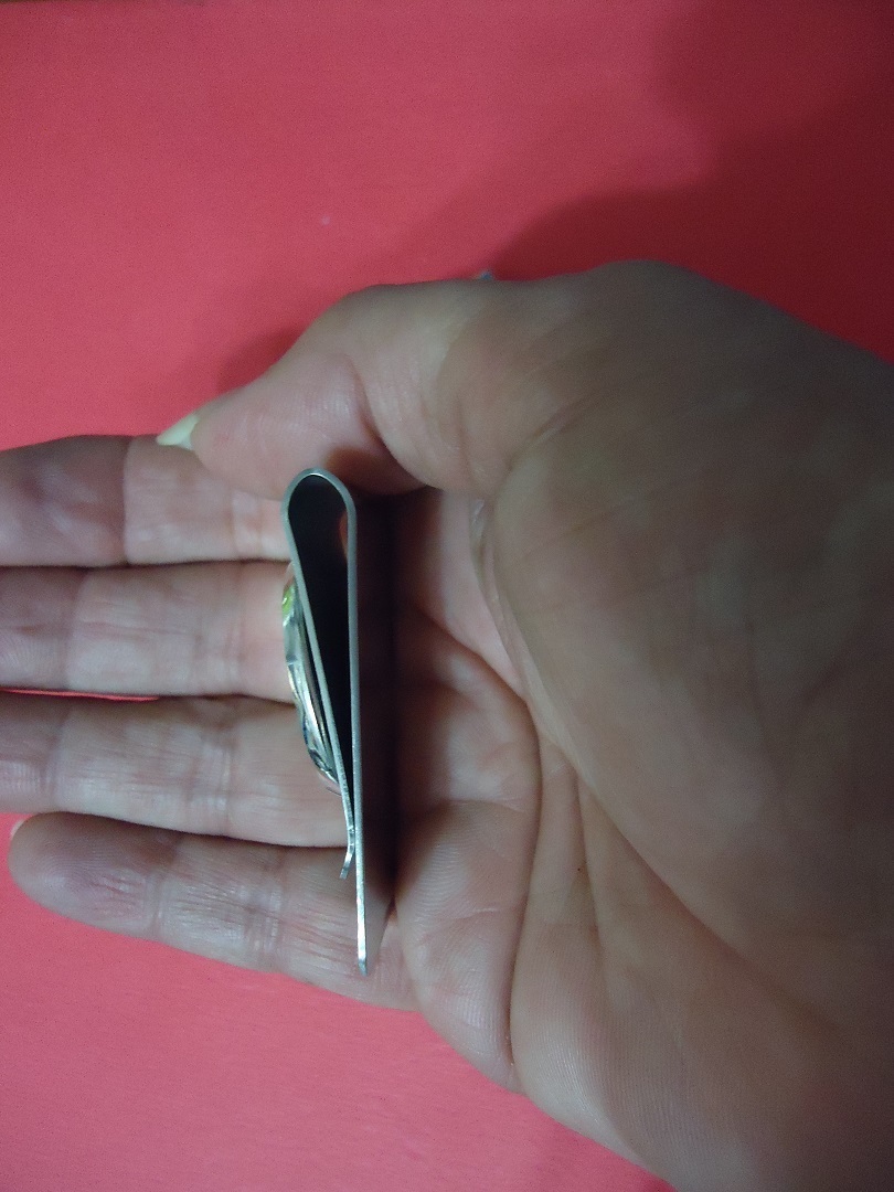 Silver Stainless Steel Money Clips 25MM Blank Bezel Tray Gift Strong Clip