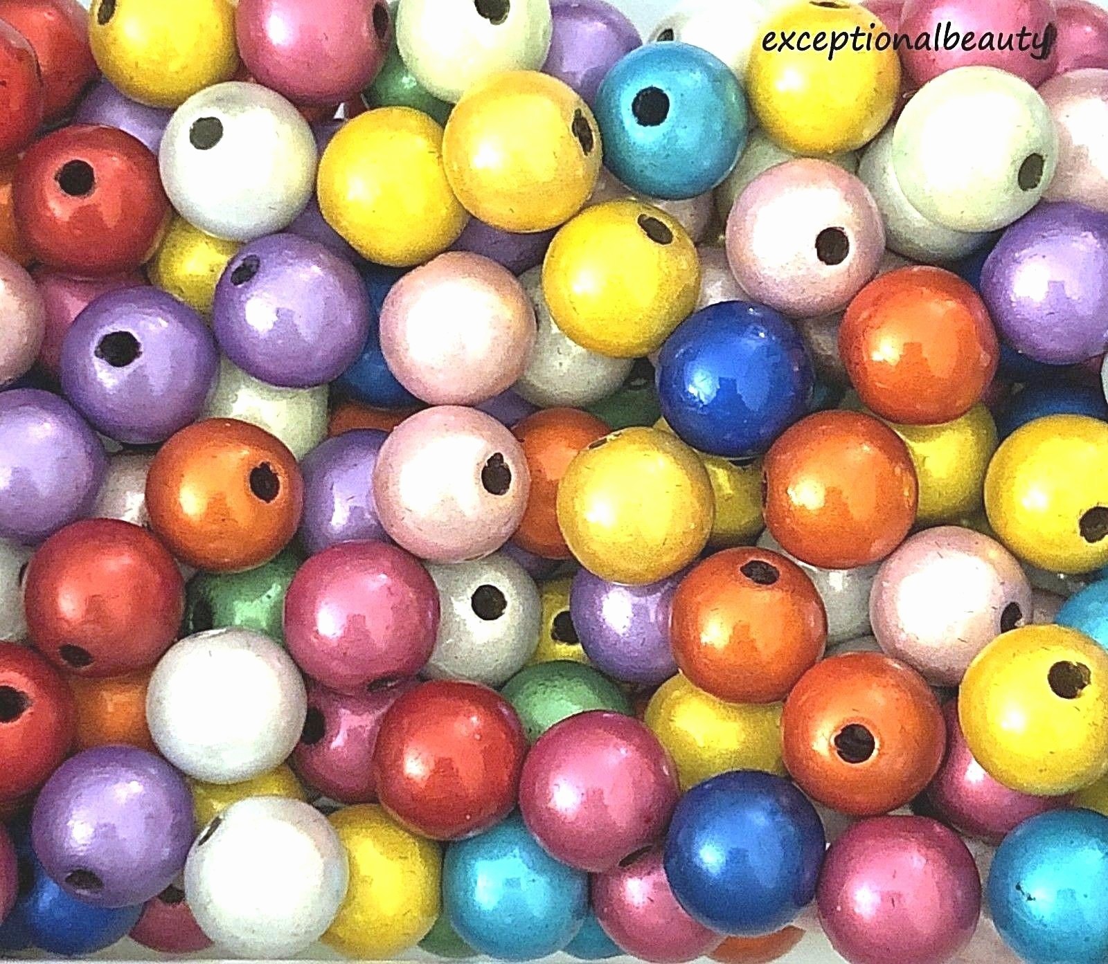 100 Miracle Beads Assorted Bubblegum Colors Mixture 6mm Round Ball Beads
