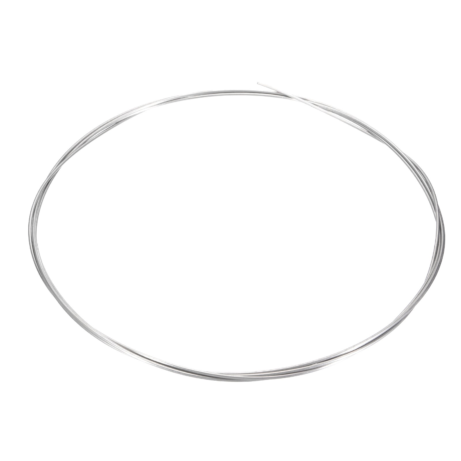 Titanium Wire, 7 Feet x 3mm 9 Gauge TA2 Titanium Soft Wire, Silver Tone