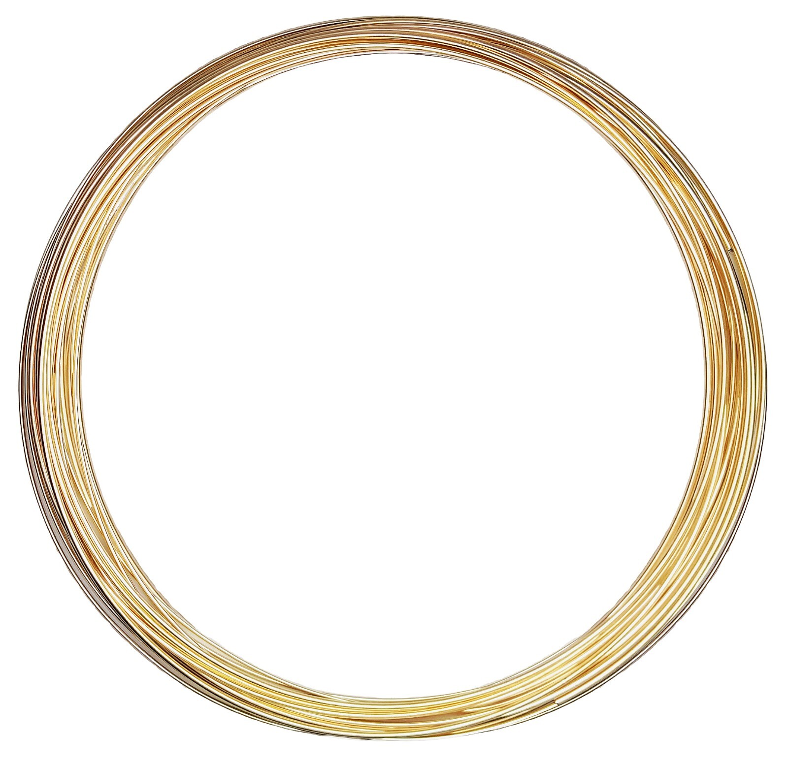14/20 Yellow Gold-Filled Wire | Half Round | Dead Soft | 6-24 Gauge | 1-10 ft
