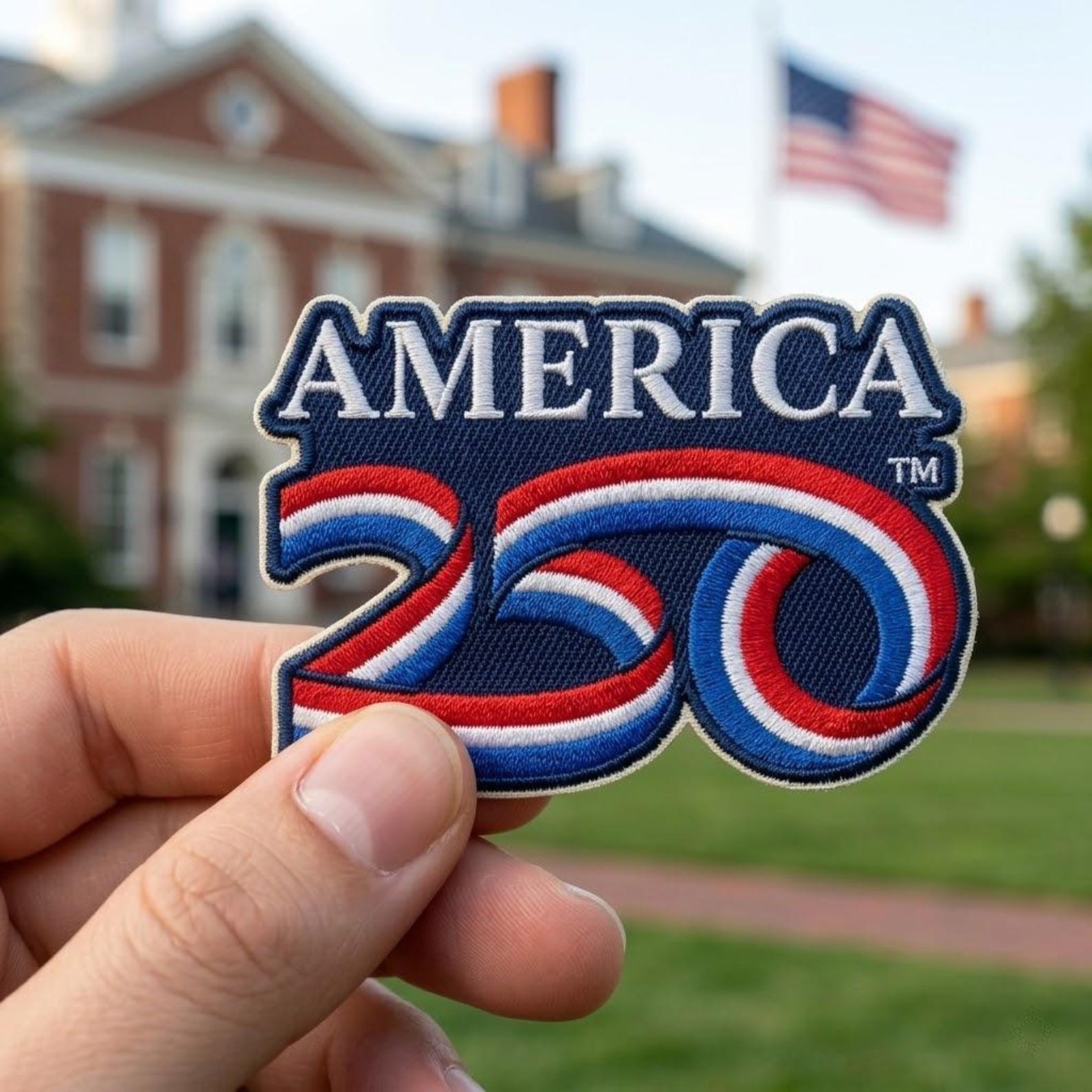 Embroidered America 250 Semiquincentennial Patch USA 250th Anniversary Patches