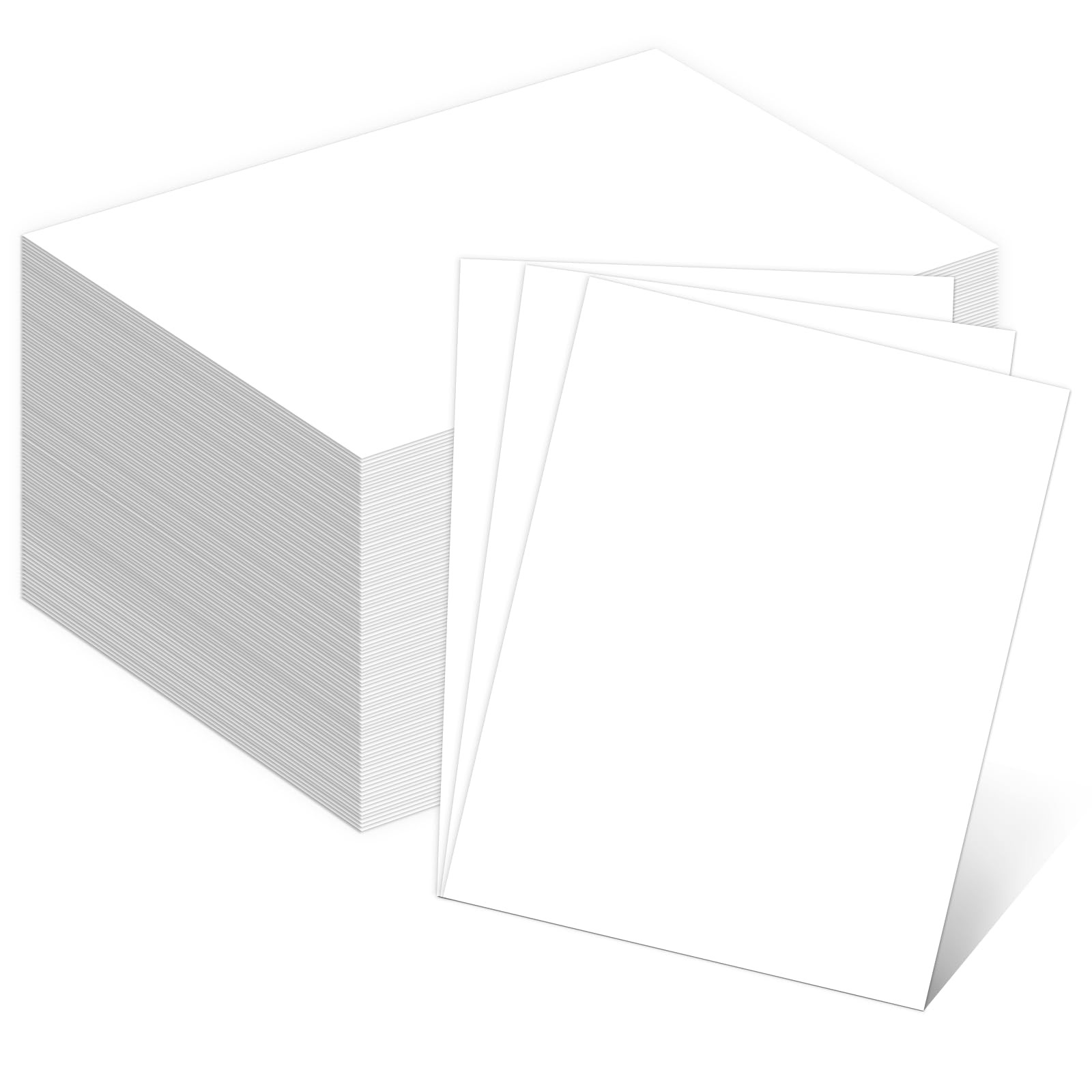 110lb White Cardstock 8.5×11, 100 Sheets Heavyweight White Card Stock 300 GSM…