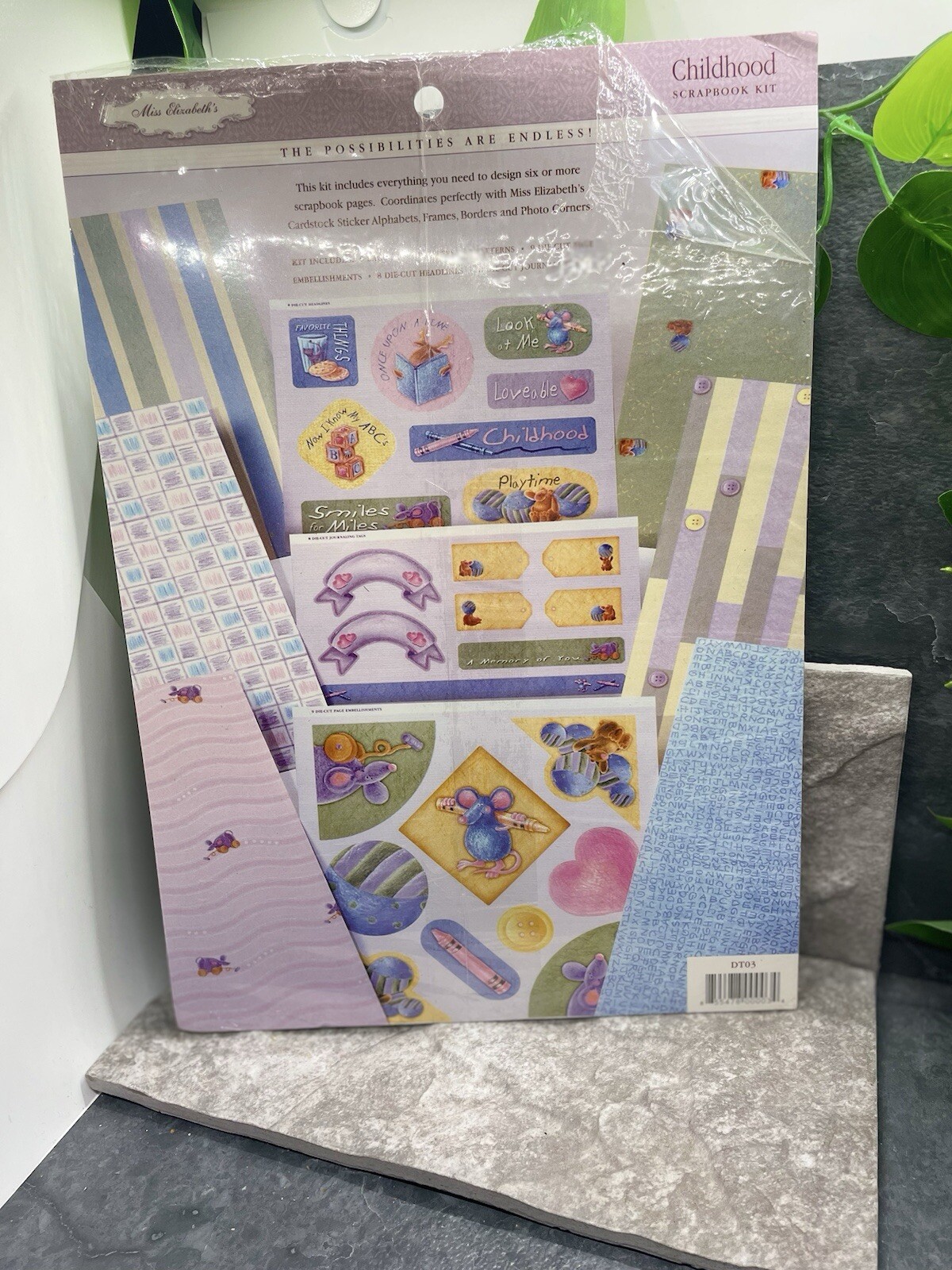 Miss Elizabeth’s Childhood Scrapbook Kit New Free Ship Design 6 or More Pages
