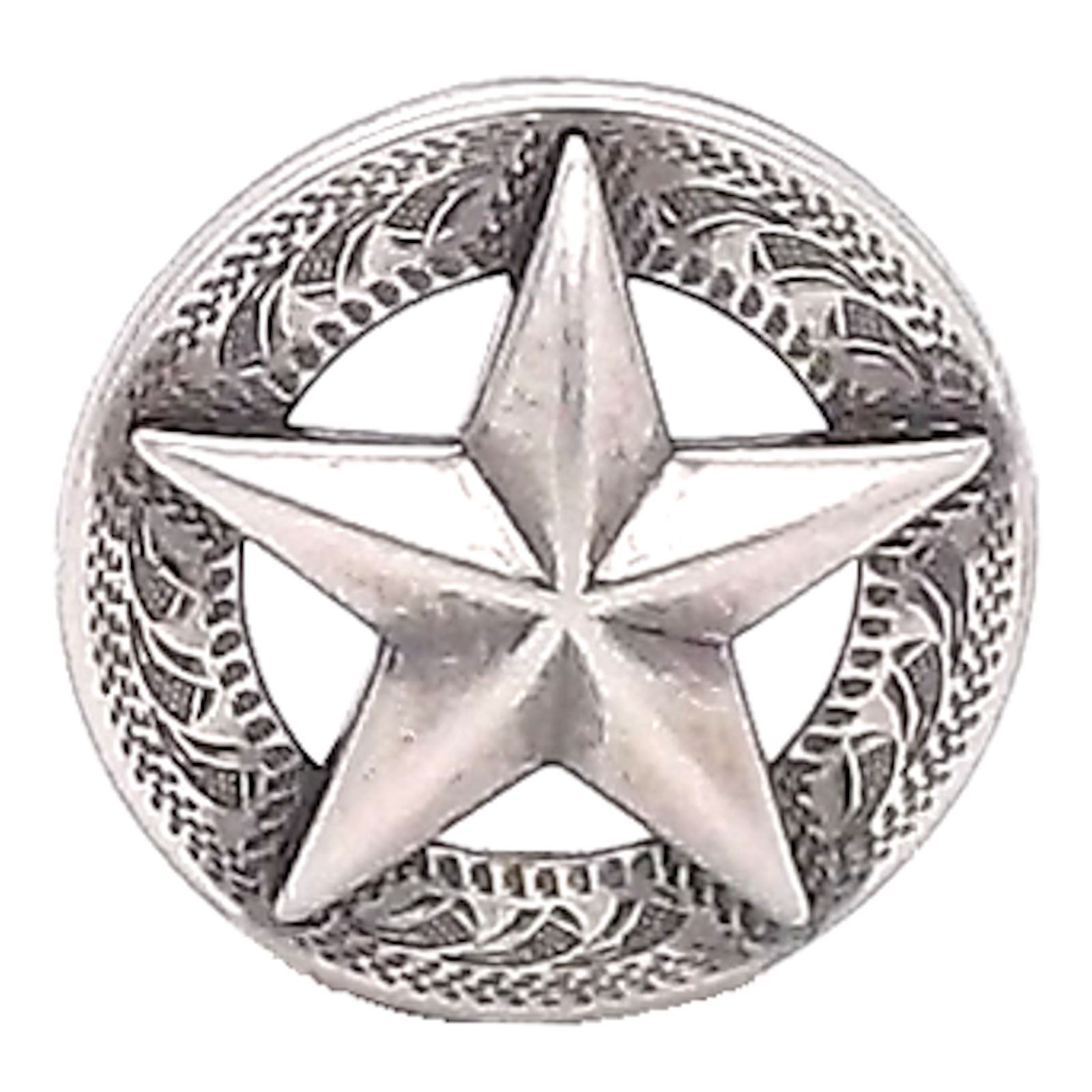 1-1/4″ Star Antique Silver Screw Back Concho 11373-41 by Stecksstore