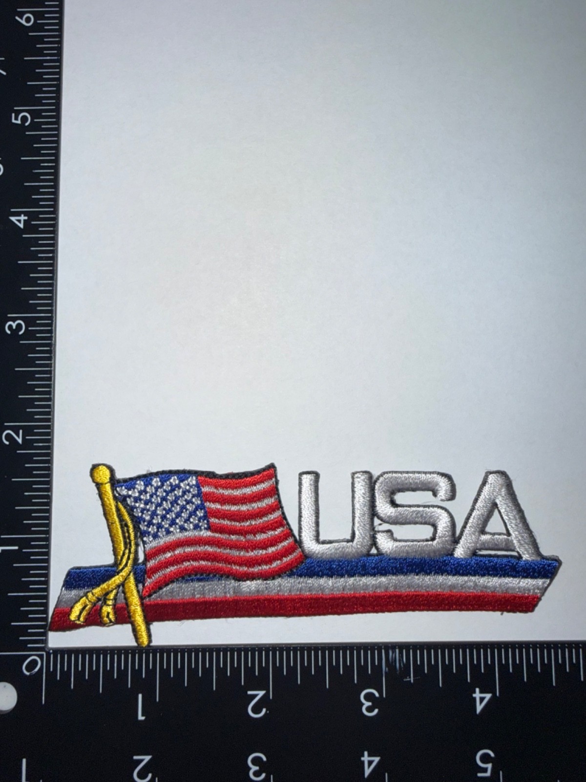 United States of America USA Cut Out Embroidered Flag Patch