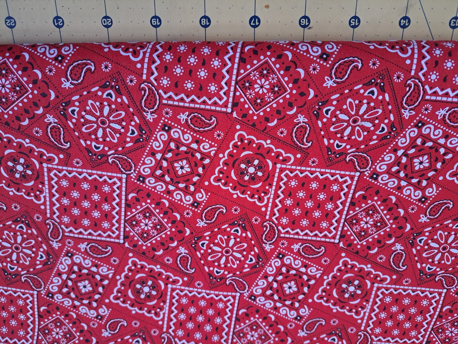 Blazin Bandana 100% Cotton Fabric #1303