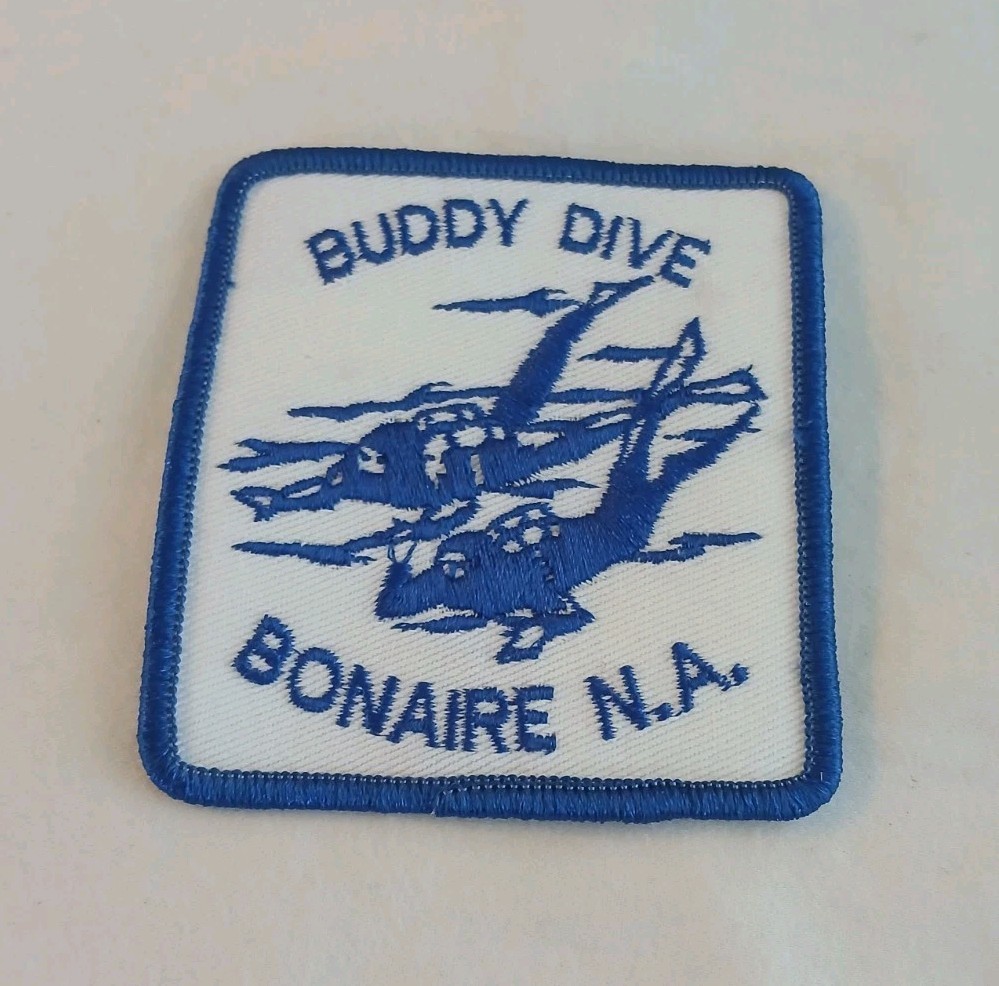 Vintage Scuba Diving Patch BUDDY DIVE Bonaire N.A Netherlands Antilles Caribbean