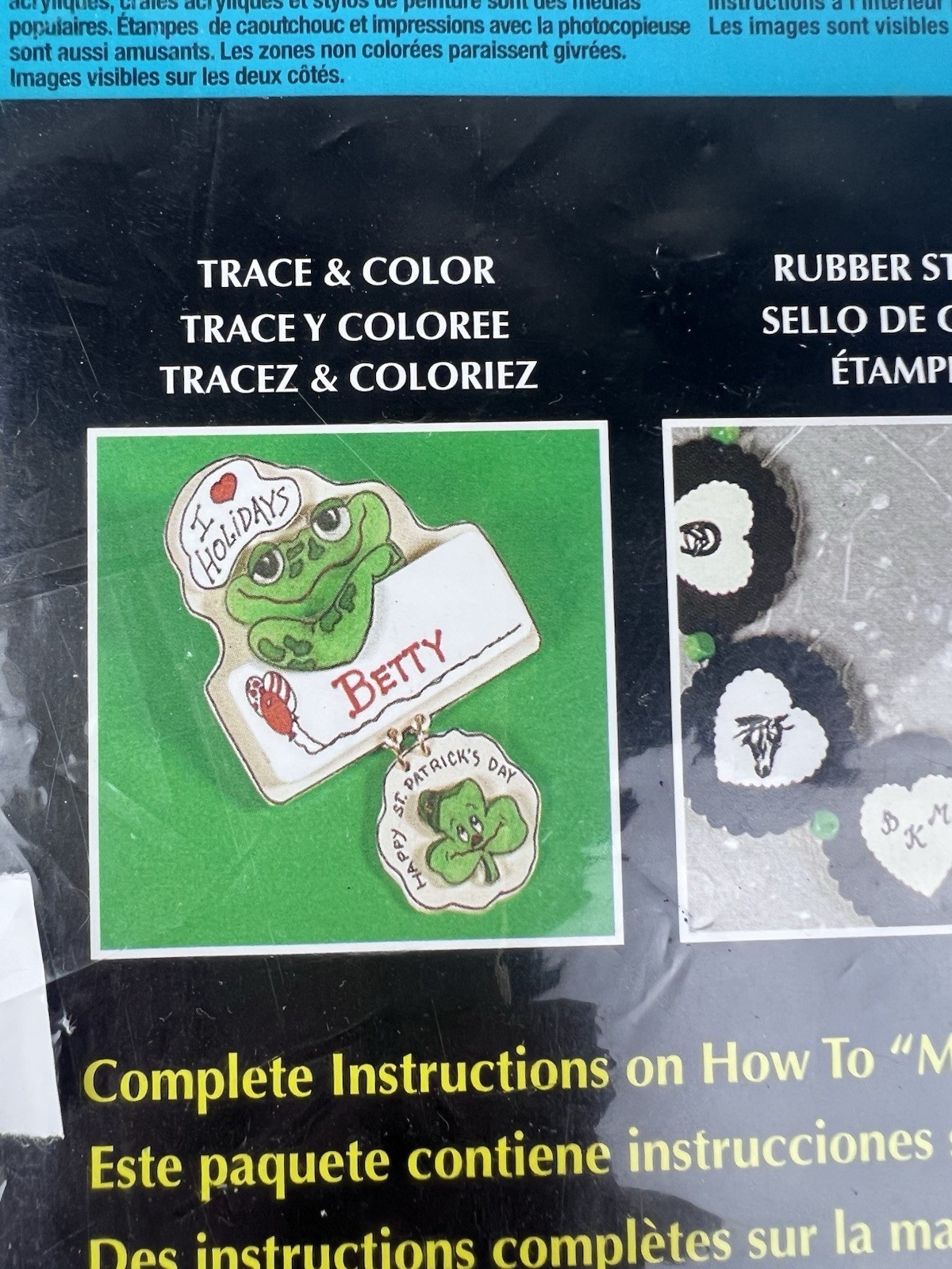 Shrinky Dinks Assortment Frosted Puff N Ready Trace White Almond Black Brown
