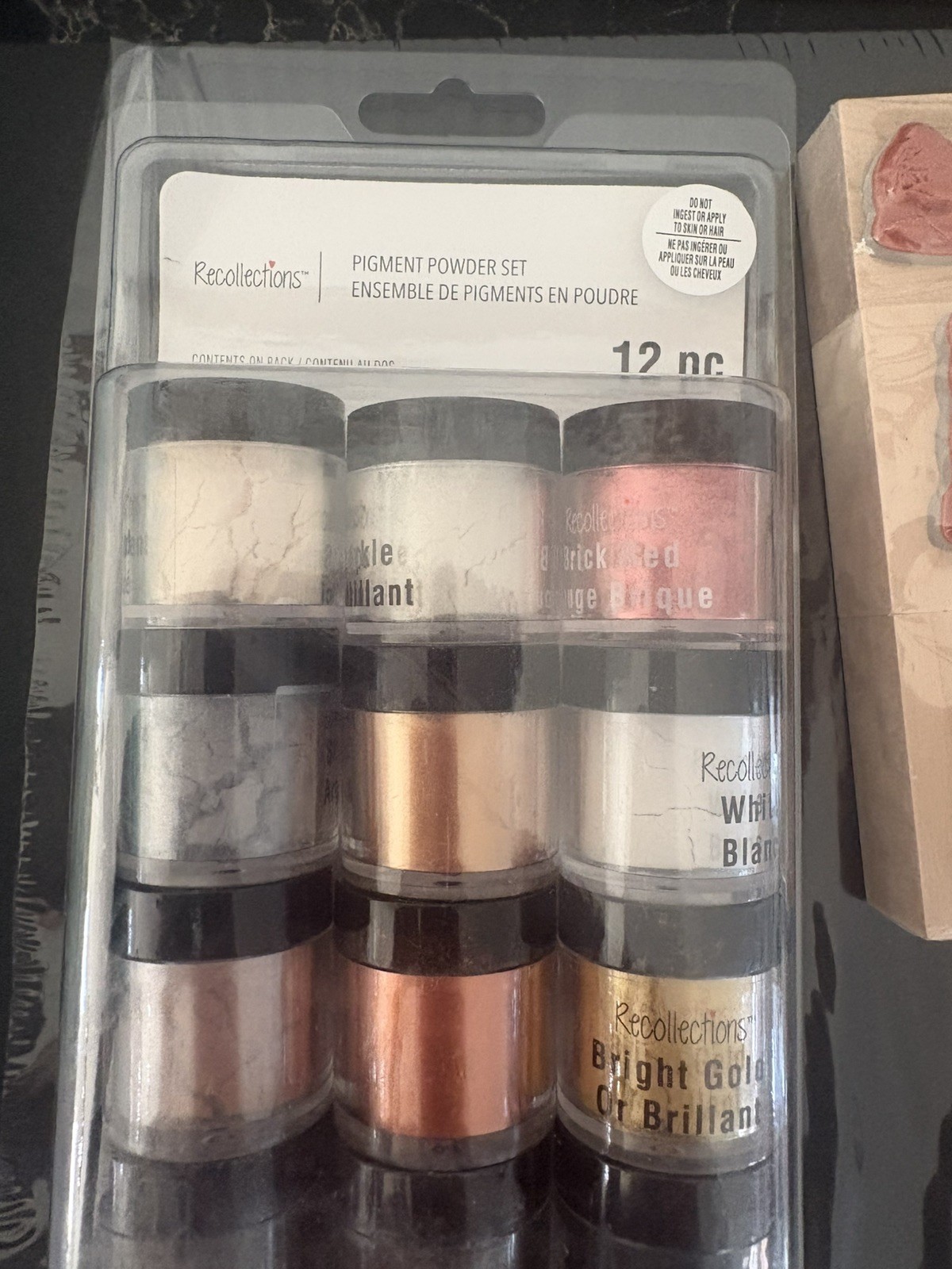 Embossing Craft Bundle, Heat Tool,Pigment Powders,Wood Stamps,Ink Pads Cardstock