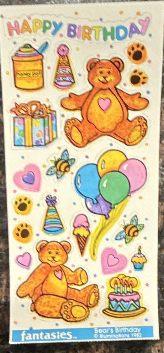 Fantasies Stickers Lot of 4 Sheets Multicolor Fantasy Unicorn Alice Sweet Dreams