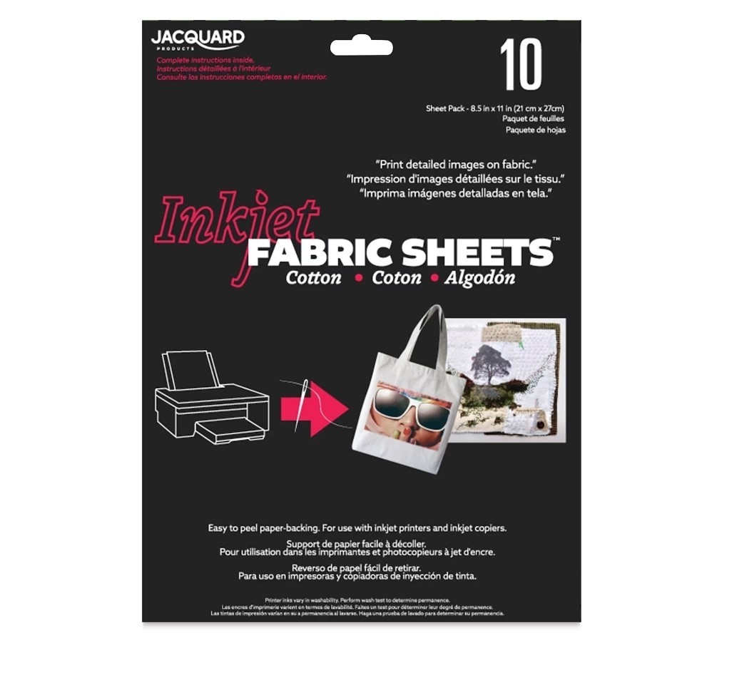 Pack Of 3 Products Printed Treasures Ink Jet Fabric Sheets 8.5″X11″ 10/Pkg-100%