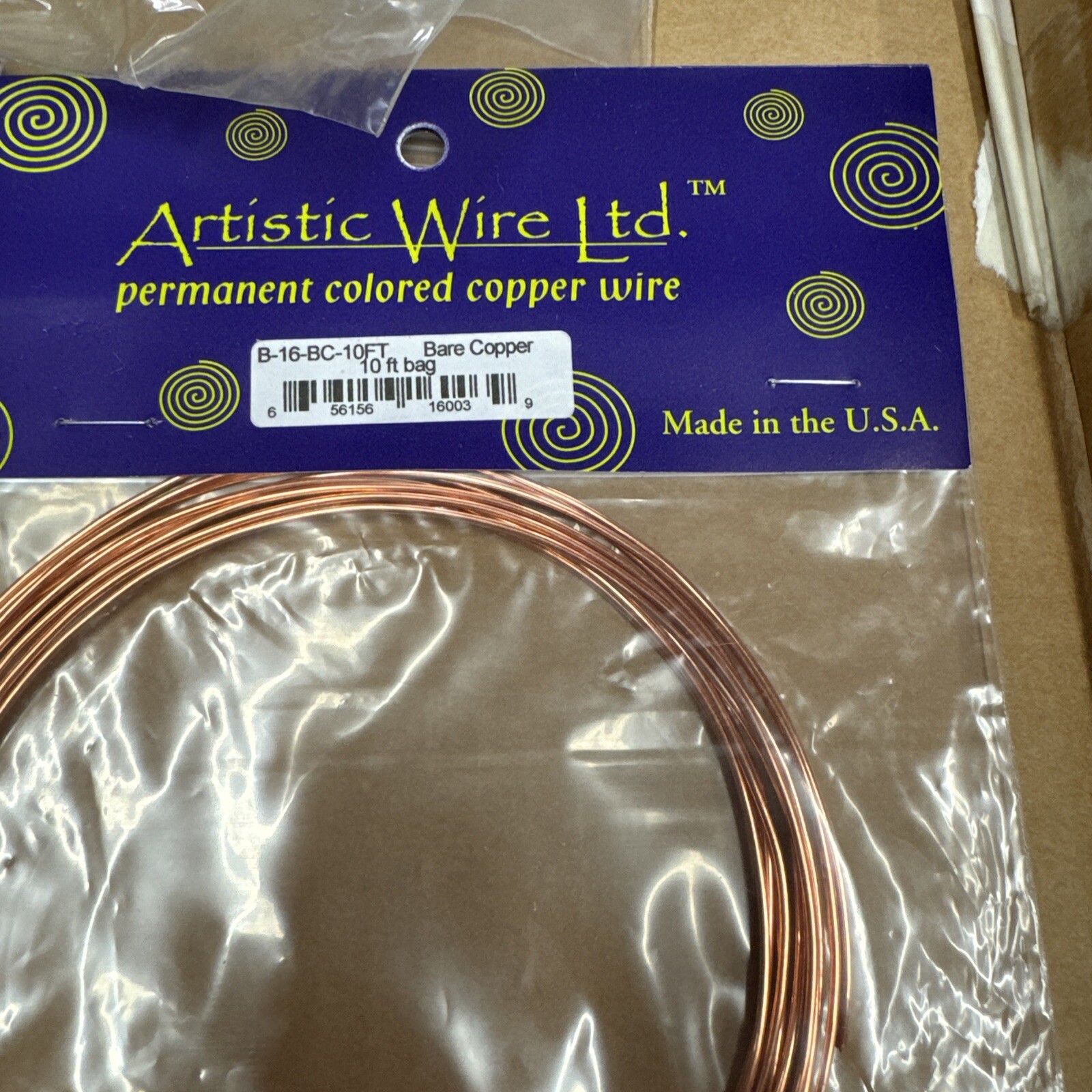 (NEW) Artistic Wire – B-16-TC Tinned Copper & B-16-BC Bare Copper 2 10’ Bags