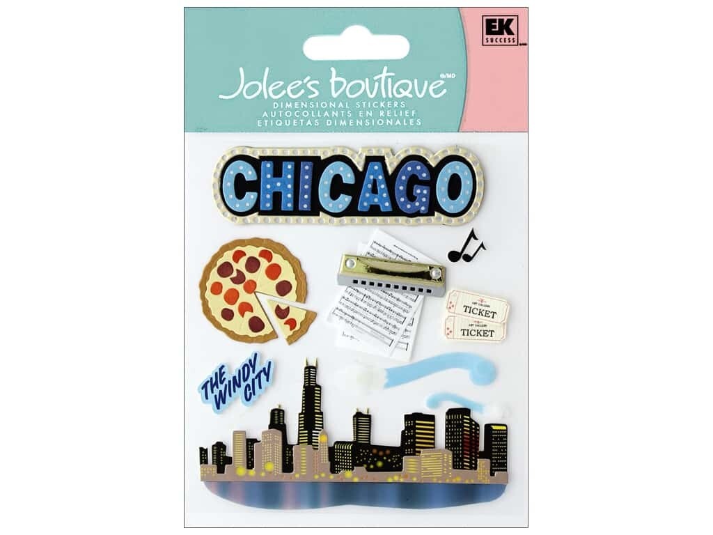 Jolee’s Boutique Dimensional Stickers – CHICAGO – 11 pcs