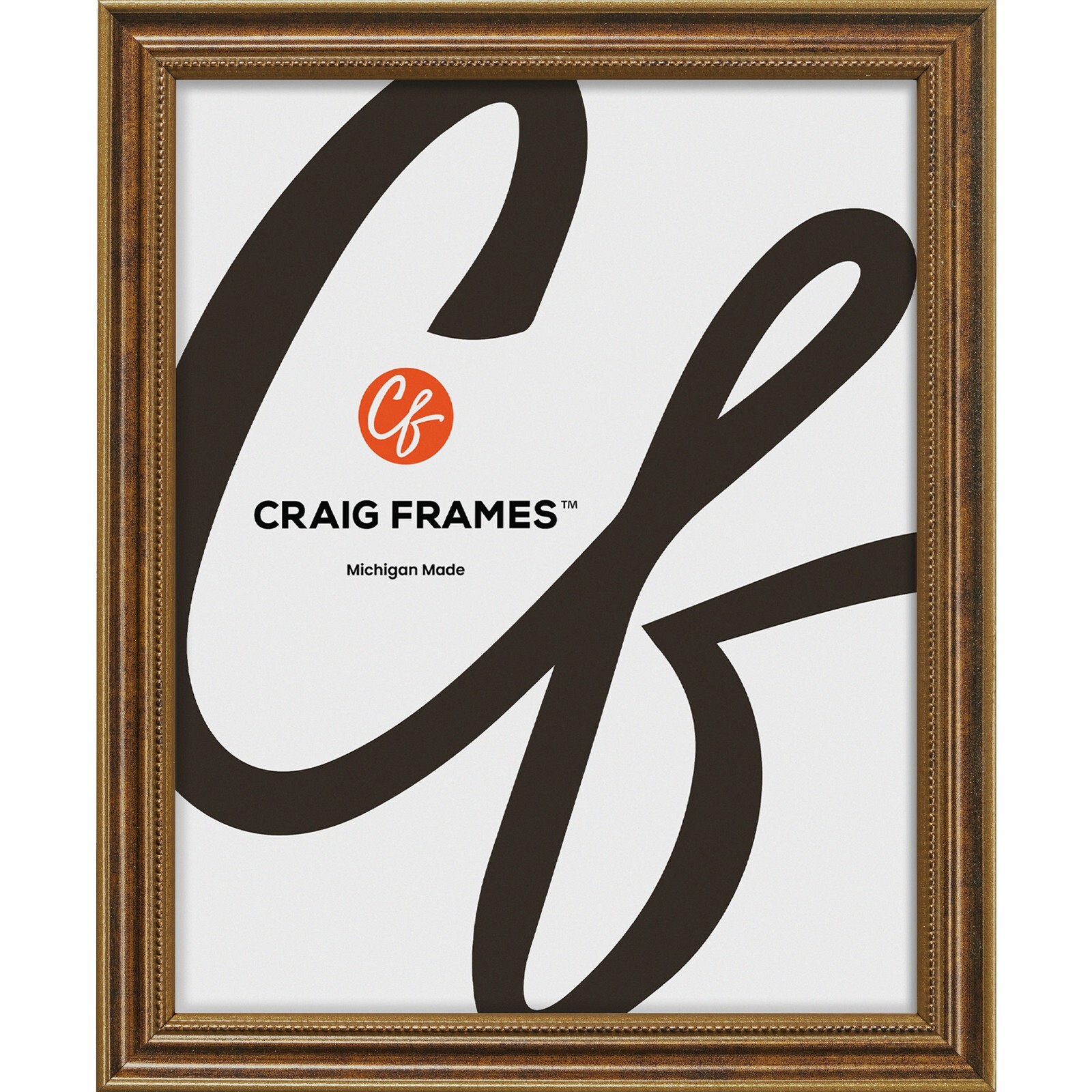 Stratton, 0.75″ Ornate Bronze Picture Frame, Uncommon Sizes 18×18 – 25×31