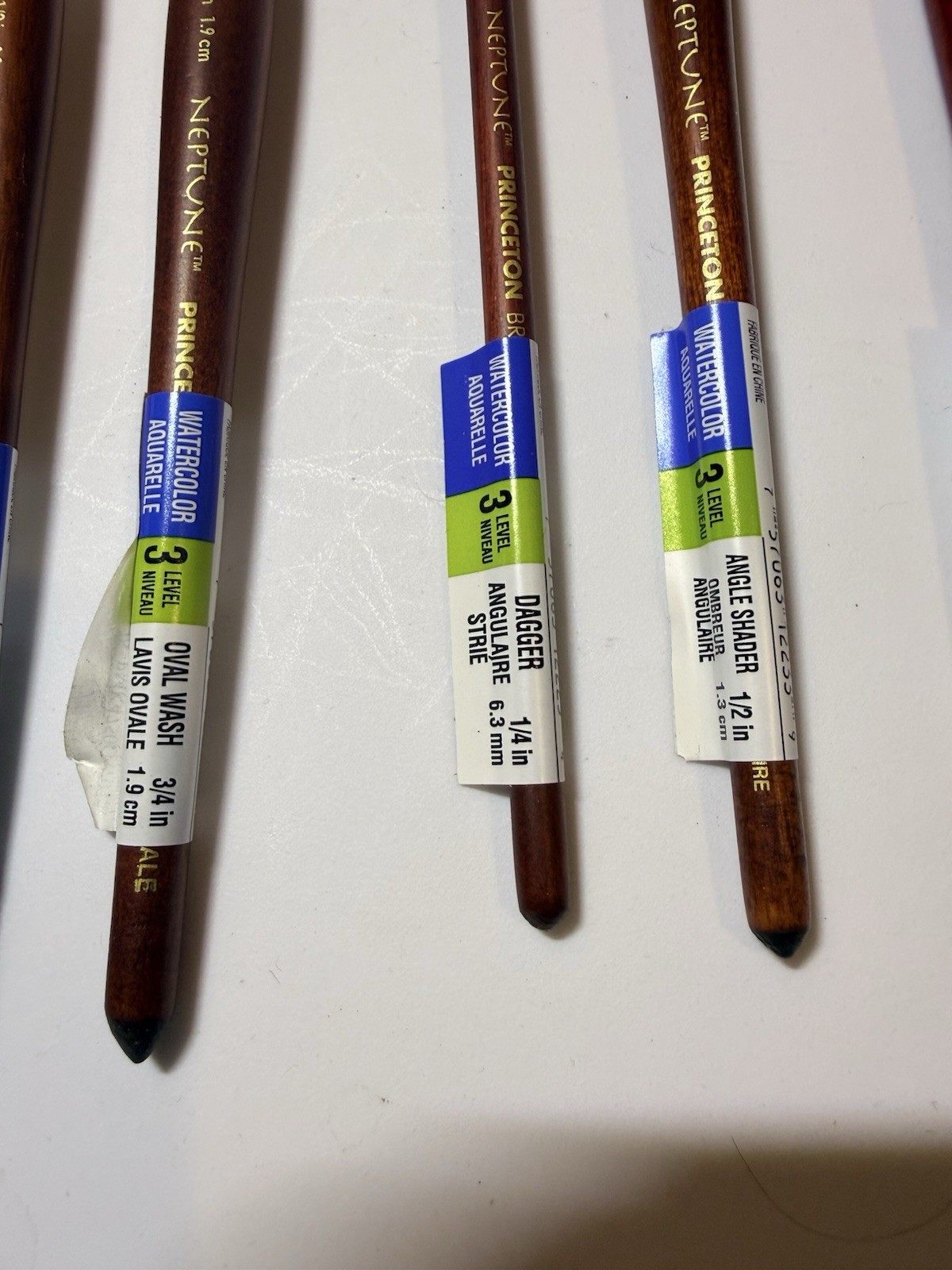 17 Piece Set of Princeton Neptune Artist Brushes Various Sizes