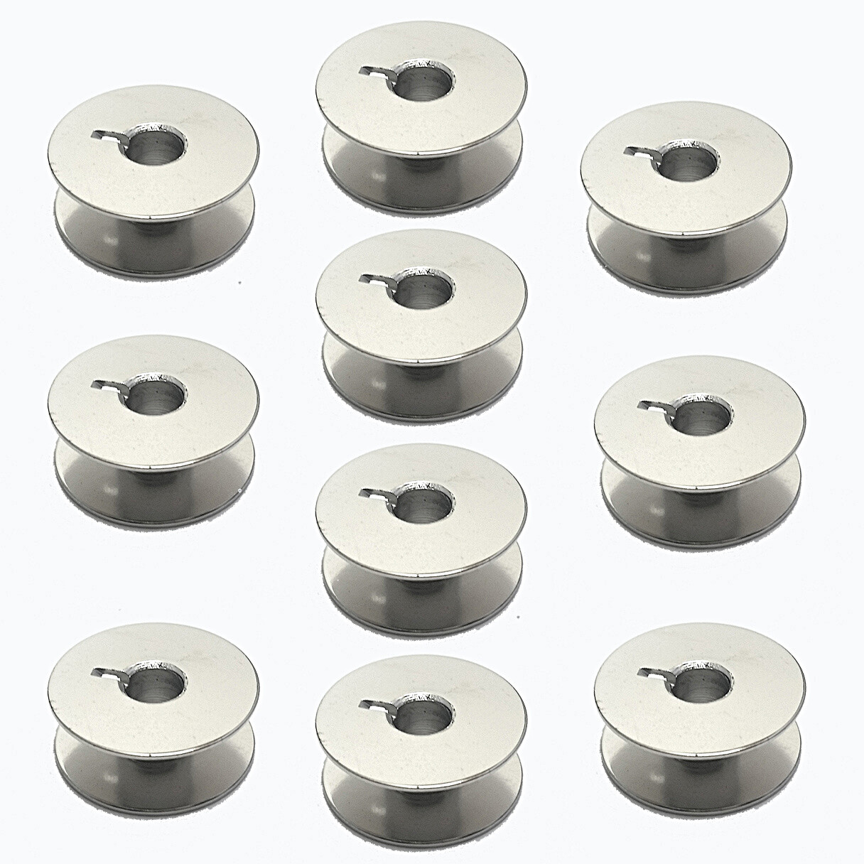 10 PFAFF SEWING MACHINE METAL BOBBINS 1209, 1211, 1212, 1213, 1214, 1216, #9033