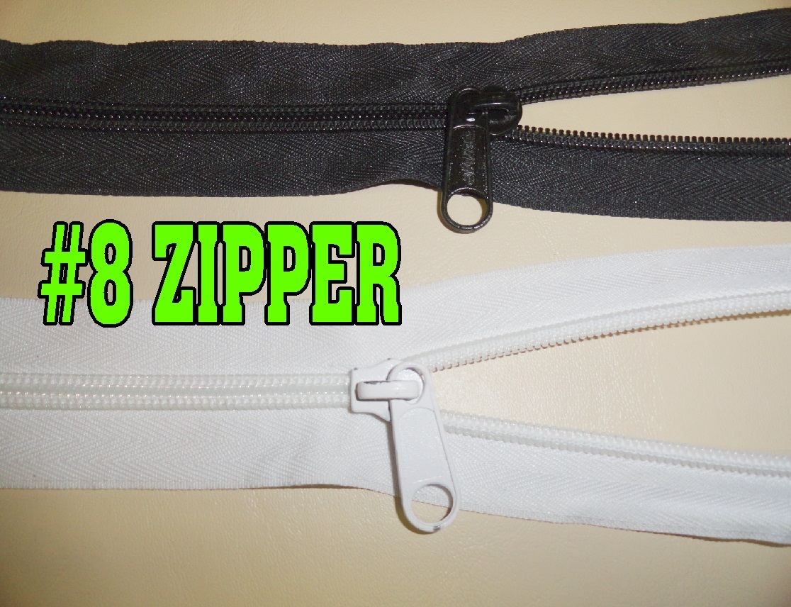 #8 CF UPHOLSTERY ZIPPER & SLIDES-YOU CHOOSE