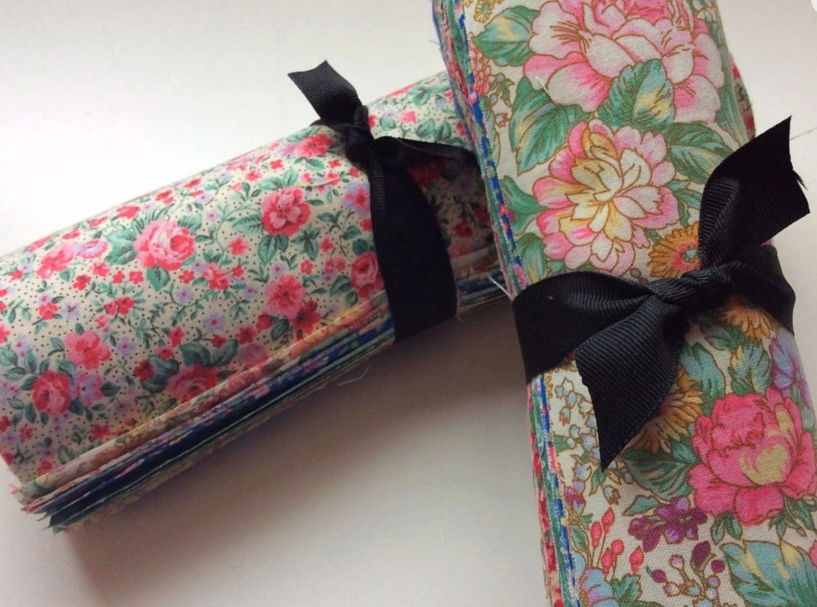 Vintage Floral Shabby Chic precut 10″ layer cake 100% cotton fabric quilt 48 pie