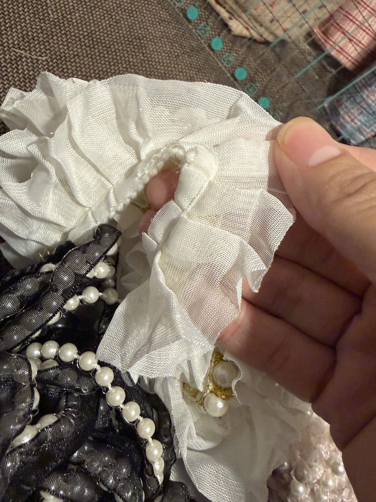 4 roll Eyelet Lace Trim white Floral Embroidered Sewing Craft