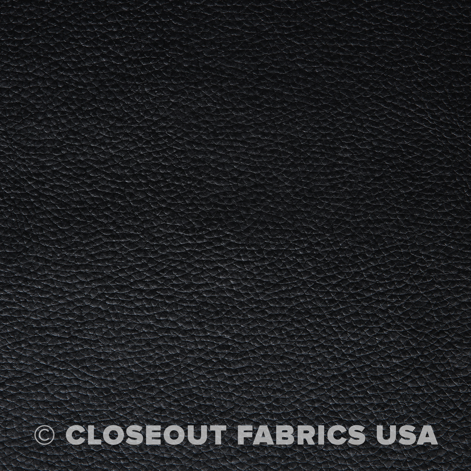 Black Vinyl Fabric – Faux Leather – Auto Upholstery Pleather Fabric