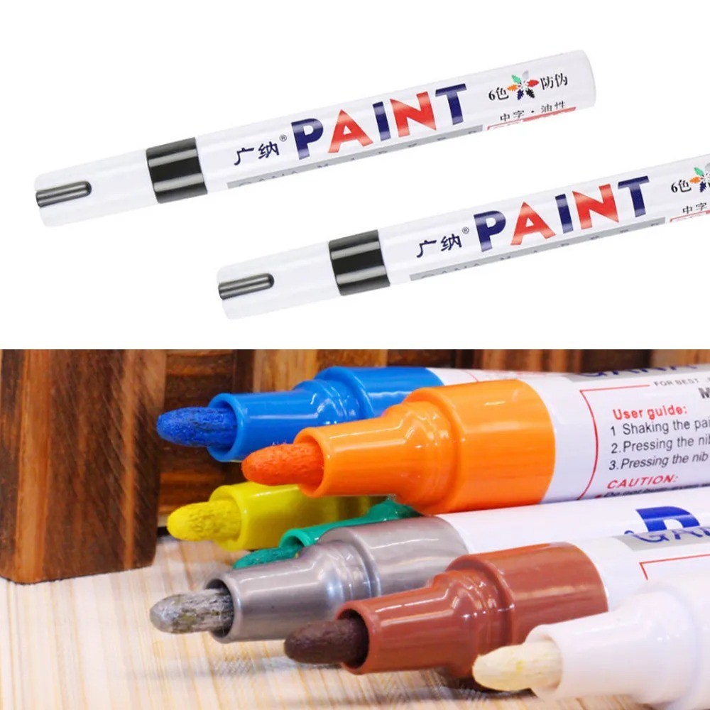 Waterproof Permanent Paint Marker Pen Ink Car Tire Tread Rubber Metal Mechanic
