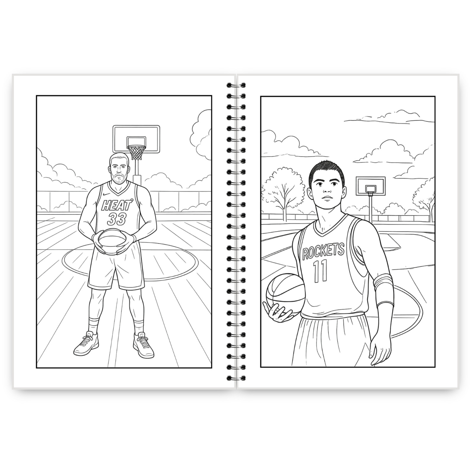 Street Ball Coloring Book 50 Basketball Coloring Pages for Kids Teens Adults
