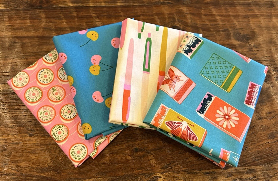 4 Fat Quarters Ruby Star Society “Trinketry” Quilt Cotton