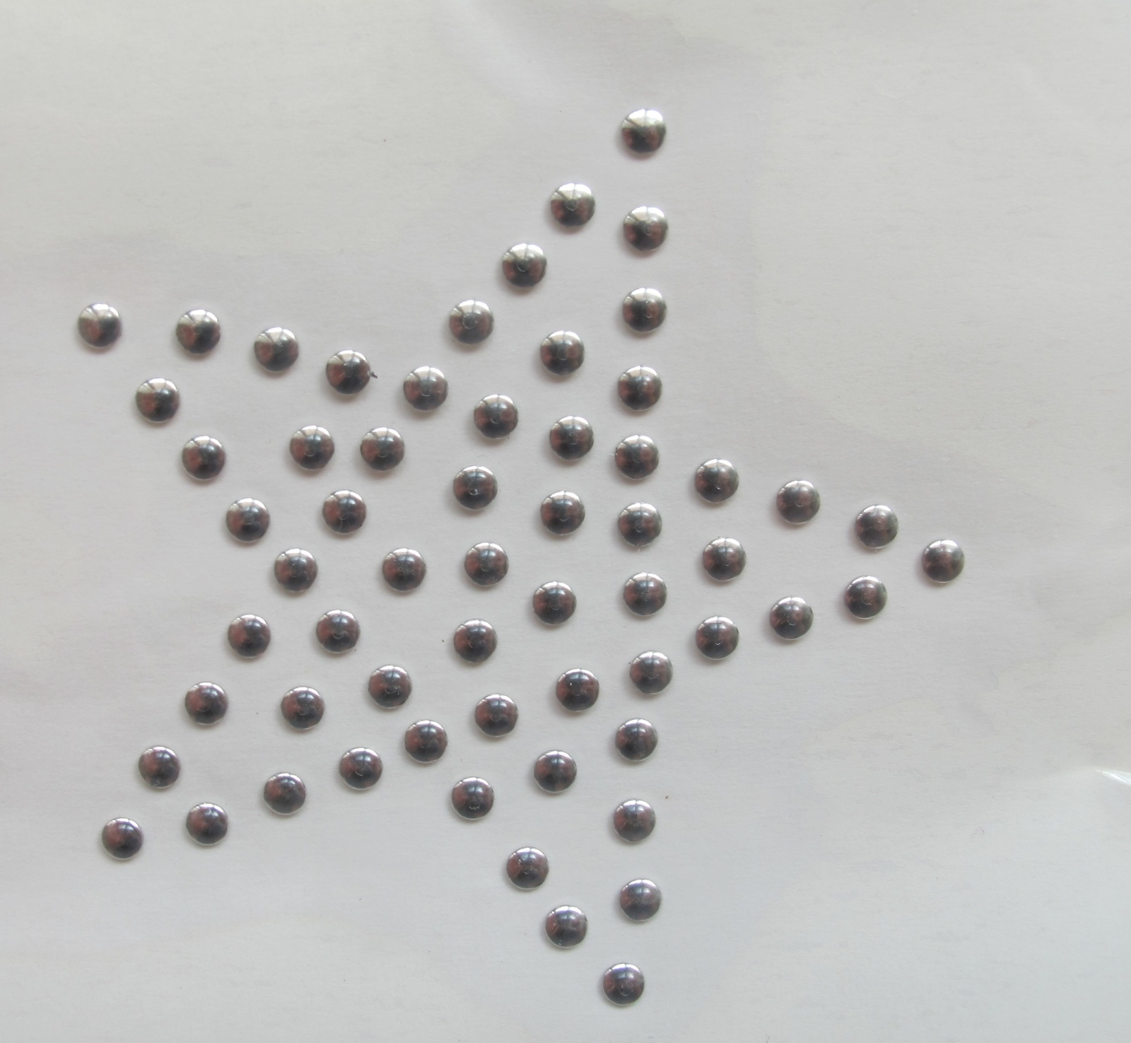 #6605 2 1/2″ Star Rhinestone/Studs Iron On Transfer Hot Fix Patch