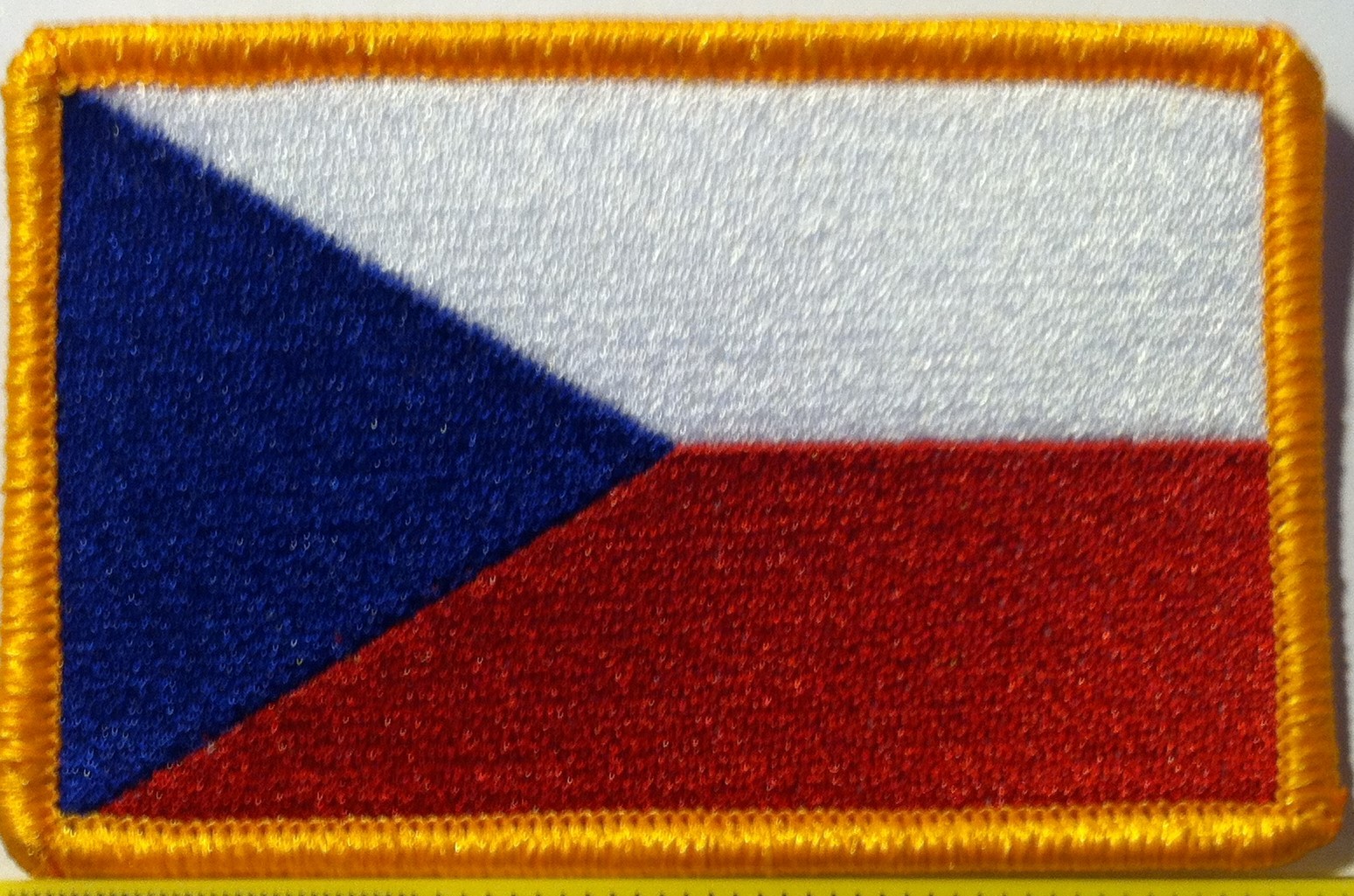 CZECH REPUBLIC Flag Patch W/ VELCRO® Brand Fastener Military Emblem