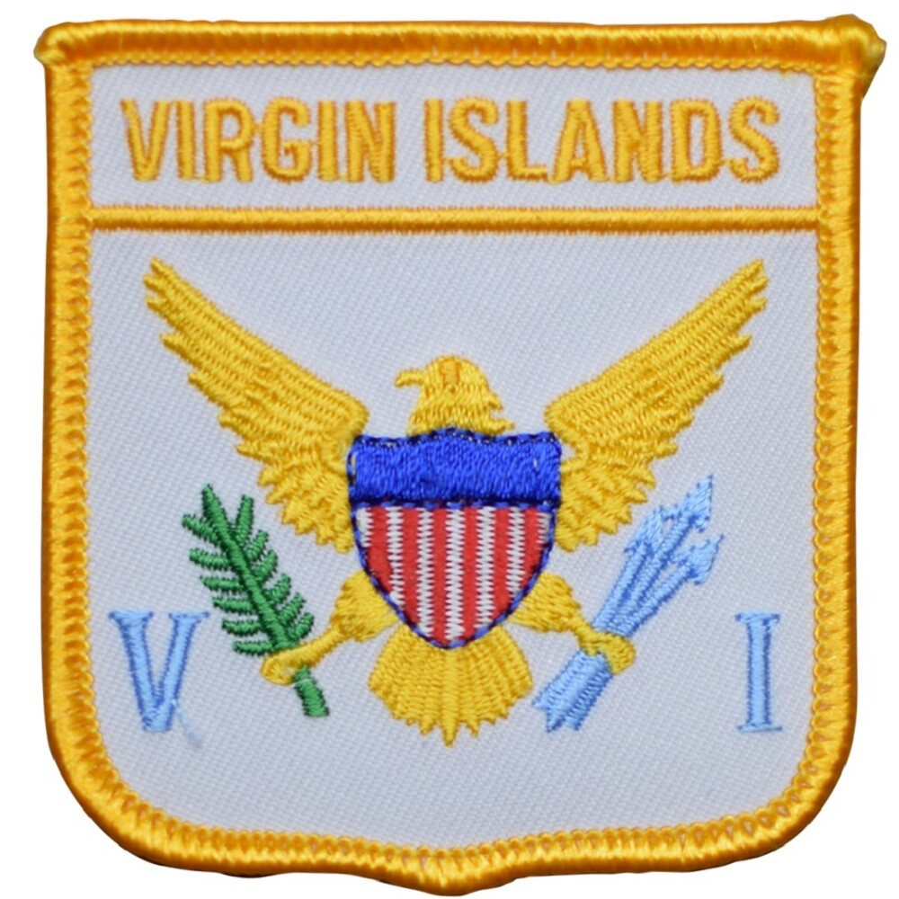United States Virgin Islands Patch – Caribbean Archipelago 2.75″ (Iron on)