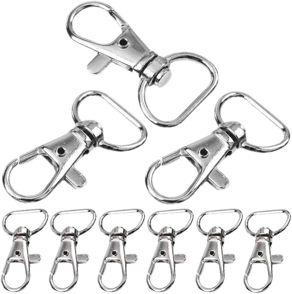 Lot 50 100 500 Metal Lanyard Hook Swivel Snap Lobster Clasp Clips Bronze Black