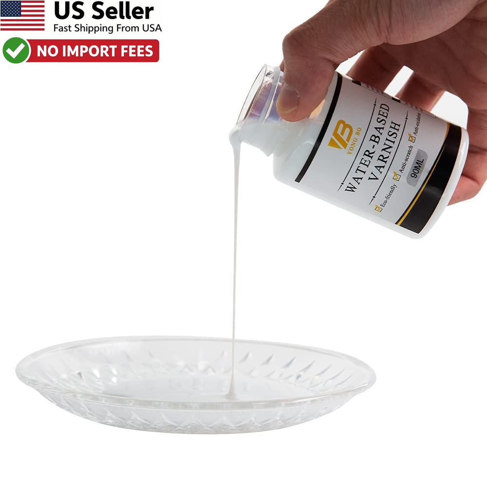 Gold Leaf Glue Gilding Adhesive Kit Water Based Varnish Resin Art Craft Brushes