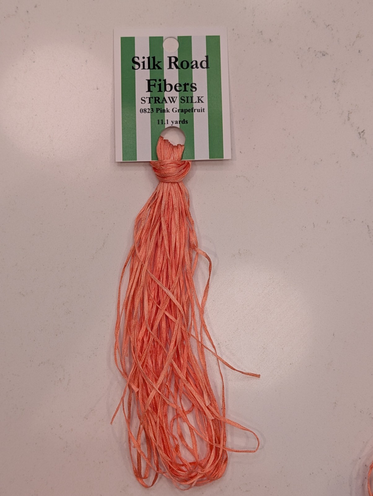 Silk Road Fibers Straw Silk 0823 Pink Grapefruit