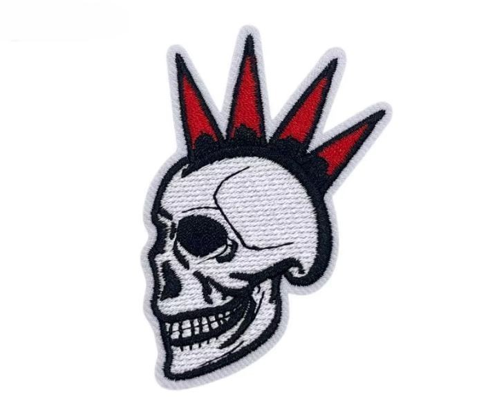 Punk Style Rock Band Skull Iron on / Sew on Embroidered Patch for DIY Clothing