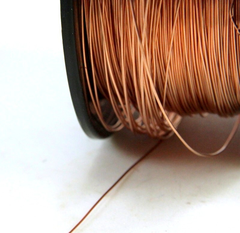 Copper Wire, HALF ROUND, 20 Gauge, Dead Soft, Copper Jewelry Wire, 20 Feet, 09
