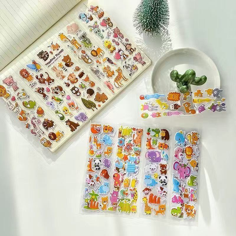 100+ 3D Puffy Stickers for Kids Toddlers, Bulk Stickers Sheet for Scrapbooking