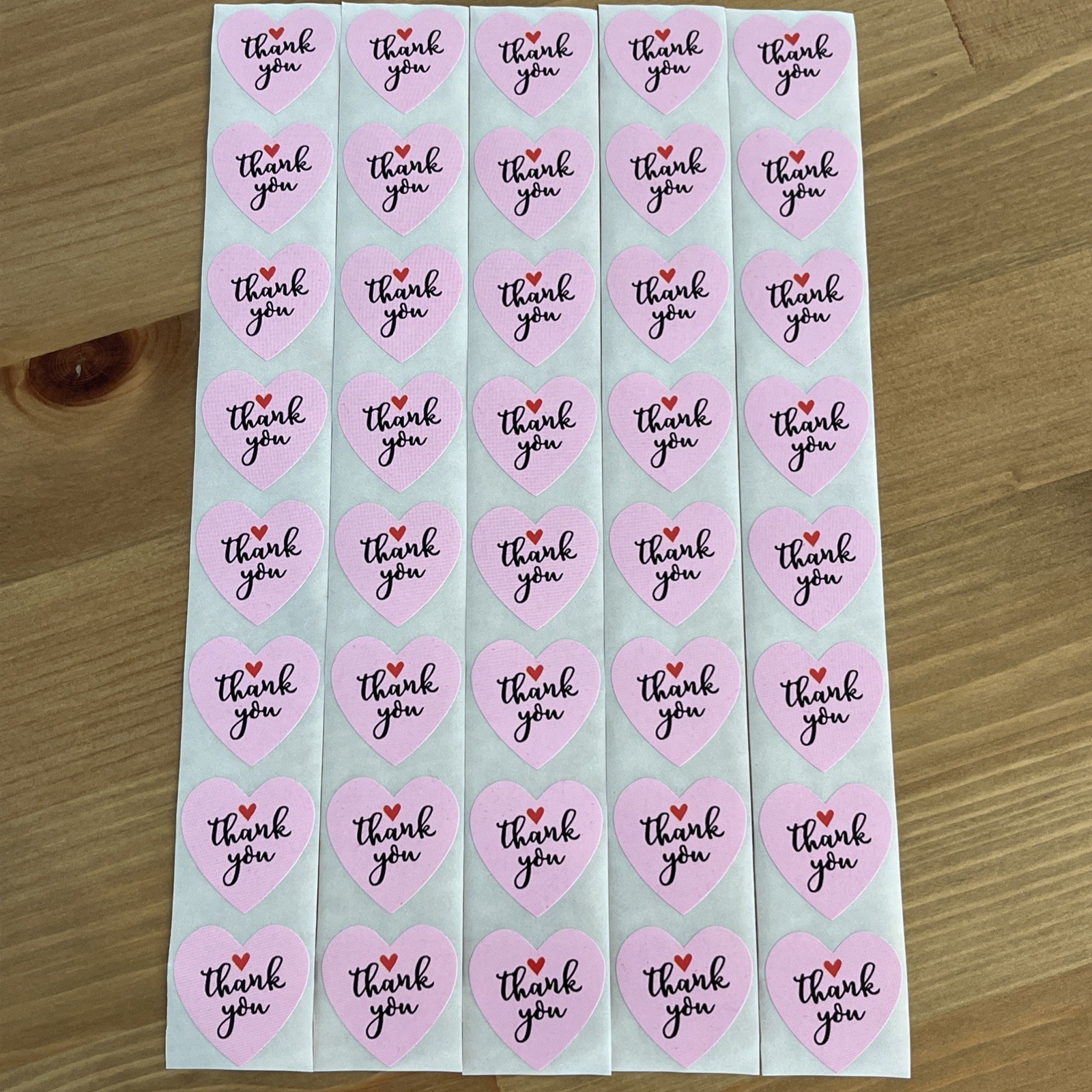 40pcs Cute Thank You Stickers 1 inch Small Business Decorate Envelopes Sealing