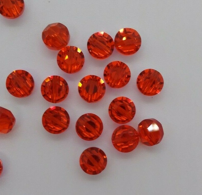 Swarovski Crystal Hyacinth AB Lentil 5100 Beads; 4 Sizes; Vintage!!
