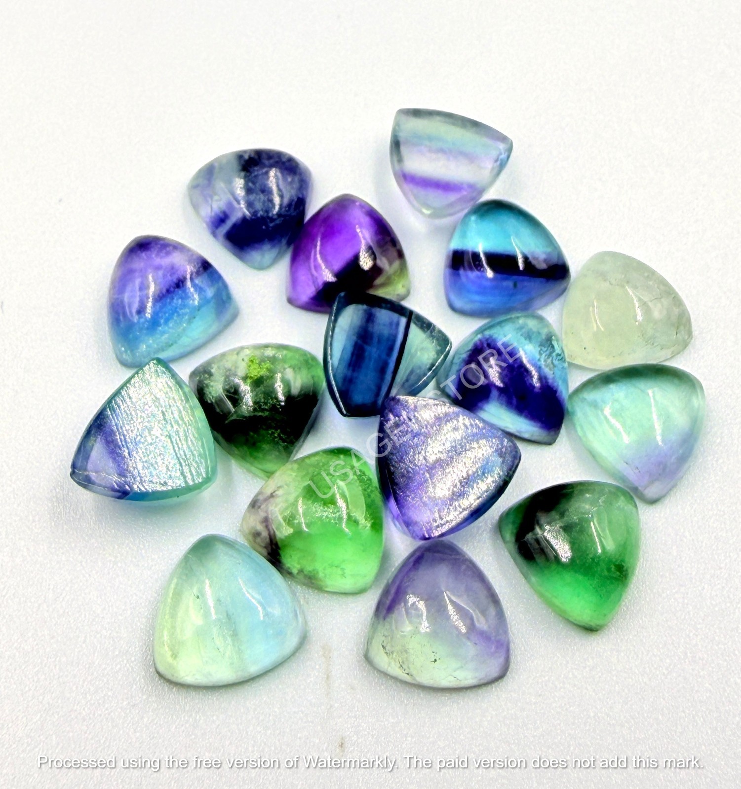 Natural Purple Fluorite Cabochon Gemstone Loose Gemstone 5MM TO 15MM