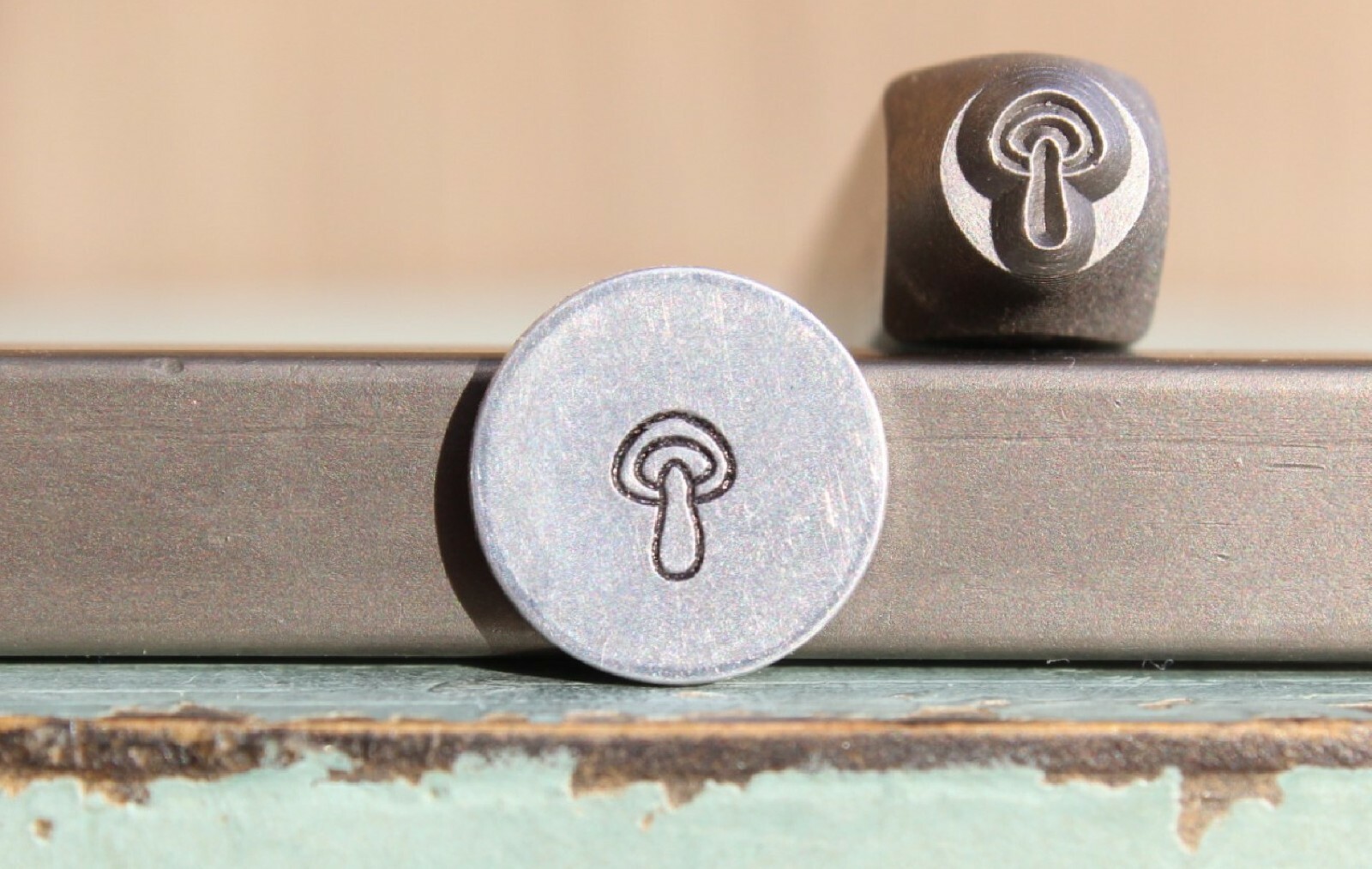 SUPPLY GUY 5mm Mushroom Metal Punch Design Stamp SGCH-484