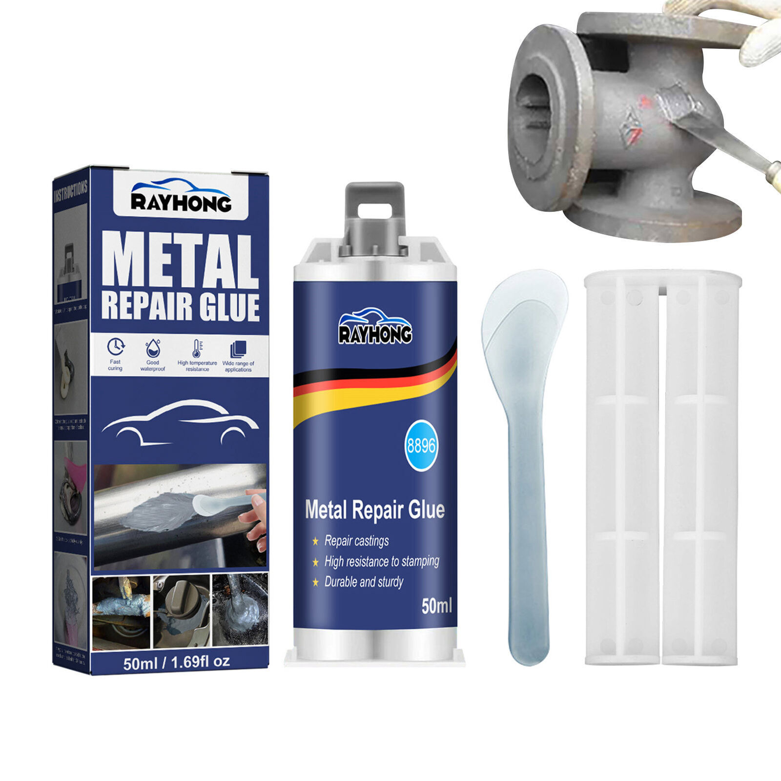 2 × Metal Repair Paste AB Casting Repair Glue Industrial Heat Cold Weld Sets USA