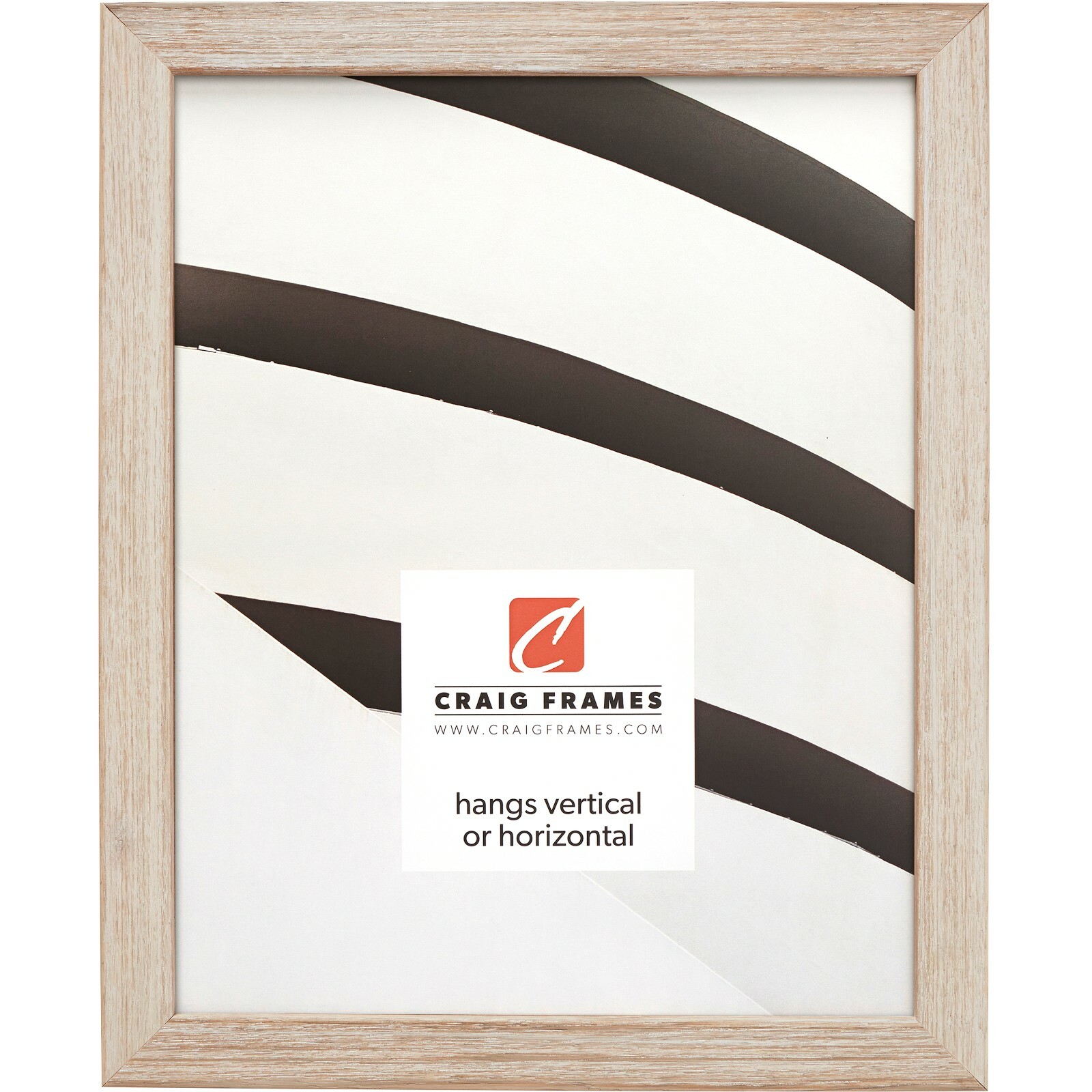 Craig Frames Farmhouse Essentials Tall, .75″ Weathered White Wood Picture Frame