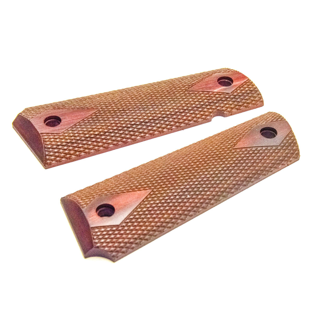 COLT 1911 Solid Rosewood Double Diamonds – AMBI Cut Grips