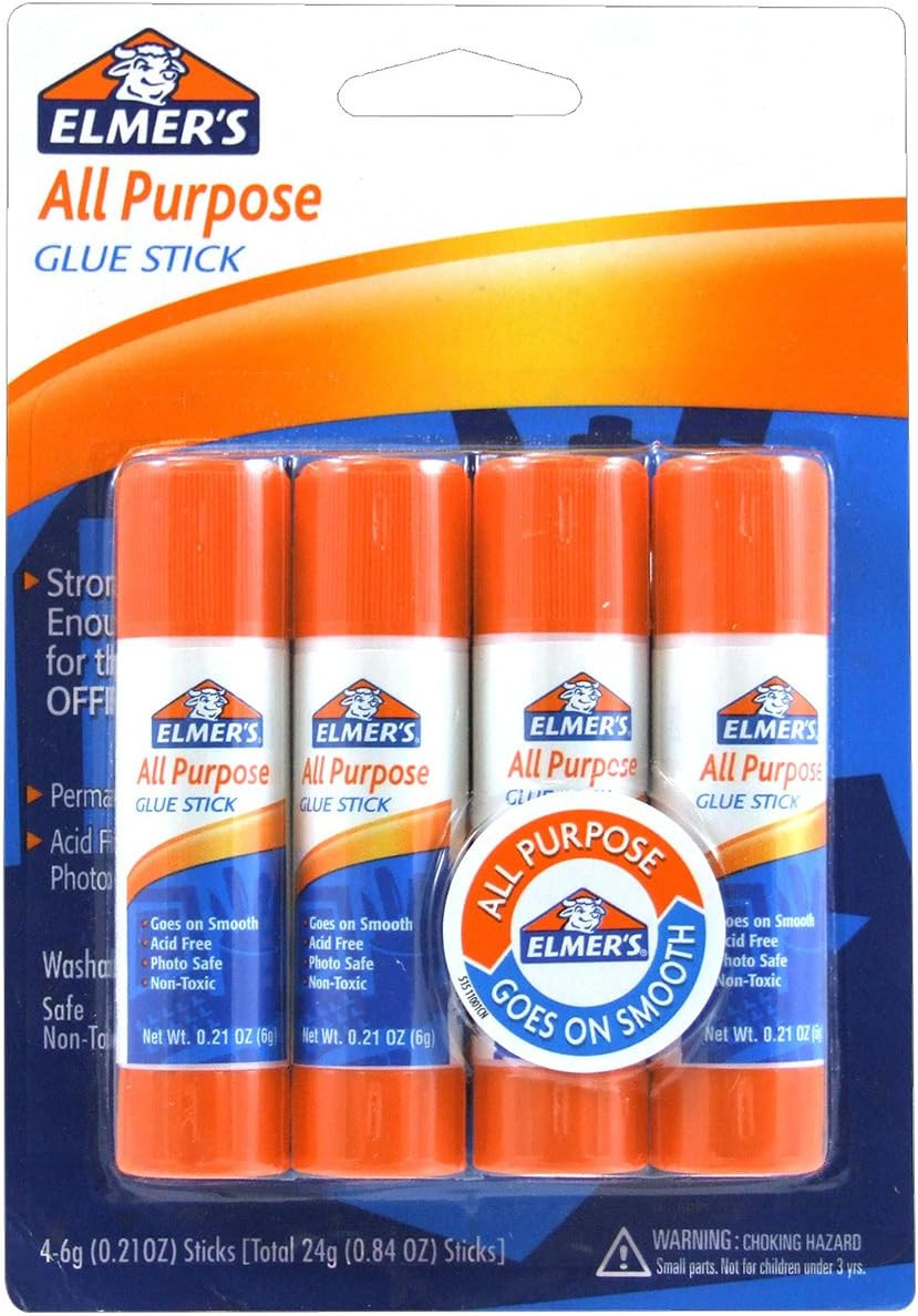 Elmer’S All Purpose Glue Sticks, 0.21 Ounce, 4 Count