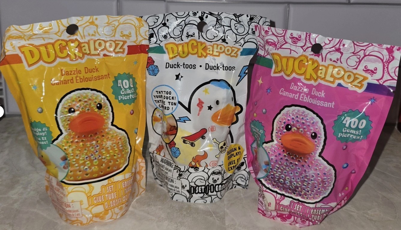 Duckalooz Craft Kit Lot of 3 Dazzle Duck & Duck-Toos DIY Duck Kits NEW