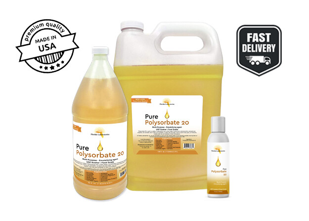 Polysorbate 20 Pure Food Grade Kosher – High Quality – Sizes Available